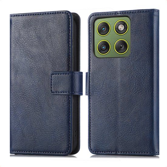 imoshion Luxe Bookcase - Geschikt voor Motorola Edge 70 - Donkerblauw