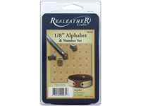 Silver Creek Leather Realeather 1/8" Alfabet en Nummer Stempel Set, Verchroomd