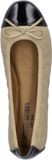 Josef Seibel Pippa 76 Ballerina Vrouwen Leer Zwart-Beige Maat 37