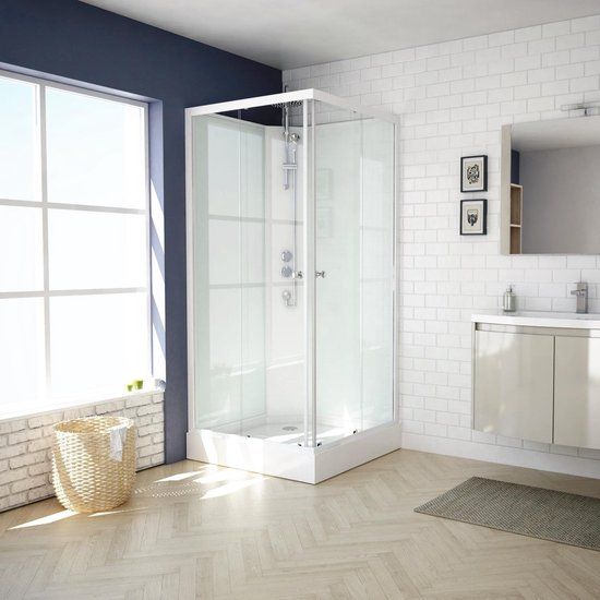 Van Marcke Khone IV Complete Douchecabine - 90x90cm - Mat Wit