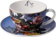Goebel - Jan Davidsz de Heem | Cappuccino Kop en Schotel Zomerbloemen | Porselein - 15cm - 250ml