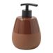 Gedy Wilma Zeepdispenser voor tafel, Ø 10 x 15,5 cm, keramiek, 450 ml, terracotta-afwerking, moderne zeepdispenser voor badkamer