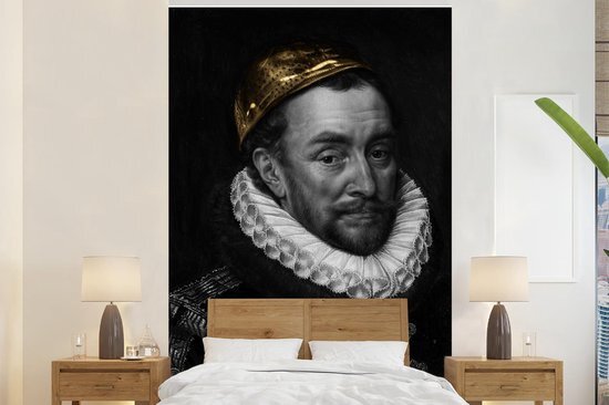 Nr1Wallpaper Behang - Fotobehang Willem van Oranje - Adriaen Thomasz - Goud - Breedte 195 cm x hoogte 300 cm