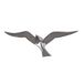 Wanddecoratie Casablanca Flying Bird wanddecoratie, aluminium, 34 cm