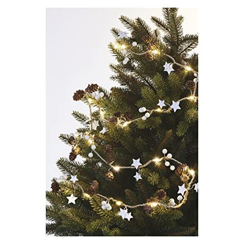 Emos Kerstslinger - 20 LEDs - 170 cm - Dennenappels - Timer - Batterij