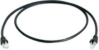Telegärtner 100008391 RJ45 Netwerkkabel, patchkabel CAT 5e F/UTP 2.0 m Zwart Vlambestendig, Met anti-kniktule 1 stuk(s)