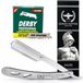 Roman Empire Shaving Mars Scheerapparaat voor heren, professioneel scheermes voor baard, snor en contouren, met 100 Derby-messen