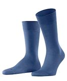 FALKE Sensitive Malaga drukvrije comfort tailleband katoen sokken heren blauw - maat 43-46