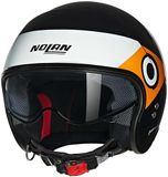 Nolan N21 06 Onirico 342 Jethelm - Zwart/Wit/Oranje - Maat XS