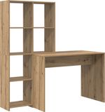 vidaXL Bureau Artisan Eikenhout, 138,5 x 55 x 143 cm