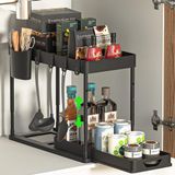 Unyqoos Onder wastafel rek keuken organizer