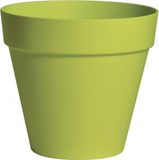Mega Collections Plantenpot - kunststof - lime groen - binnen/buiten - D26xH22 cm