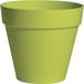 Mega Collections Plantenpot - kunststof - lime groen - binnen/buiten - D26xH22 cm