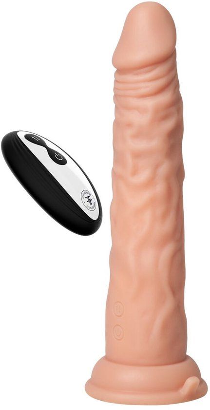 FemmeFunn Realistische Vibrator Thrust Siliconen ABS Ø 3,8 cm (20,3 cm) beige