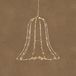 Luca Bel hangend champagne warm wit 100 led adapter included en timer h29xd29 cm