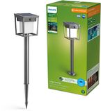 Philips LED Philips Blaise Sokkellamp - UltraEfficient LED - Solar buitenlamp - Warm, helder licht 3000K - Antraciet
