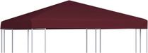 vidaXL Prieeldak 310 g/m² 3x3 m Bordeauxrood
