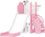 AIYAPLAY Kids Slide-HDPE-178L x 70B x 86H cm-Rosa