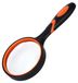 Loupe 75 mm, incassable, avec poignée souple, rouge-orange