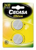 Cegasa CR2430 – pak van 2 lithium-knoopbatterijen, groen