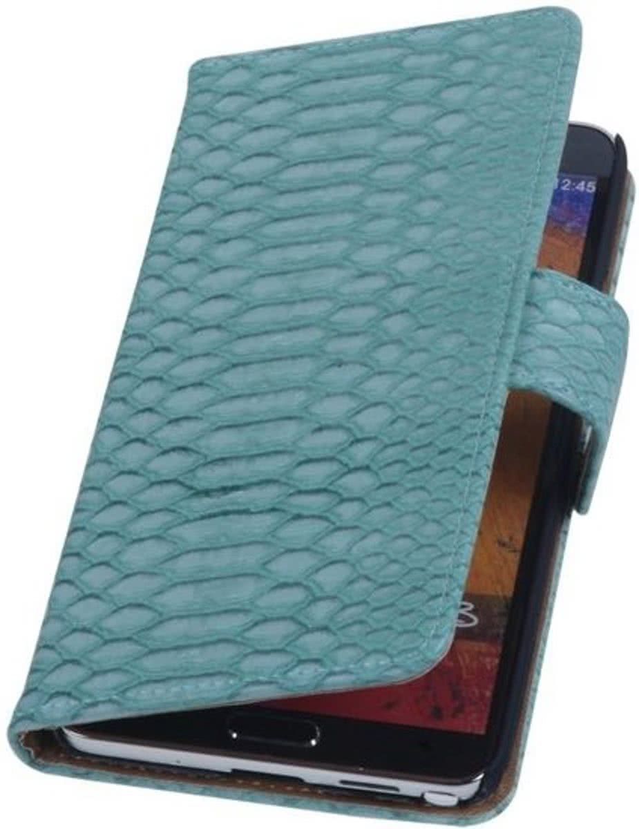 Best Cases Samsung Galaxy Note 3 Neo - Slang Turquoise Booktype Wallet Hoesje