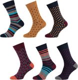 Apollo Sokken Heren - 6 Paar - Multicolour - Schoenmaat 40-46