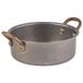 APS 40786 serveerpot SNACKHOLDER, roestvrij staal, Ø 14 cm, hoogte 5 cm, 0,55 liter, antieke roestvrijstalen look