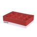 Pantone™ Organizer voor kast en laden, ruimtebesparend, 1 stuk, 12 vakken voor wasgoed, accessoires, organizer voor laden en laden, opvouwbaar, 32 x 22 x 10 cm
