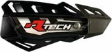 Flx Cross/Enduro Protections mains (Noir) (Avec 2 Méthodes de Fixation Pour Guidon Et Poignées)