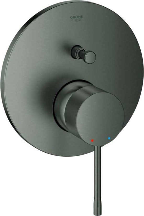 Grohe Essence Badmengkraan Afbouwdeel 2-Weg Hard Graphite Geborsteld