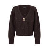 Tramontana Gebreid Gemêleerd Vest - Bruin