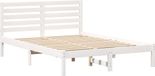 vidaXL Bedframe met hoofdeinde, wit, 140 x 190 cm, massief grenenhout