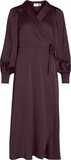 VILA - VIENNA RAVENNA ANKLE WRAP DRESS-NOOS/DC - Dames - Maxi jurken - Maat 40 - Donkerrood