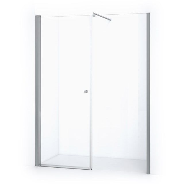Maxaro Douchewand met Draaideur Zircon Comfort 155cm Chroom