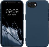 kwmobile telefoonhoesje geschikt voor Apple iPhone 17e / iPhone 16e - Hoesje voor smartphone - Back cover in marineblauw