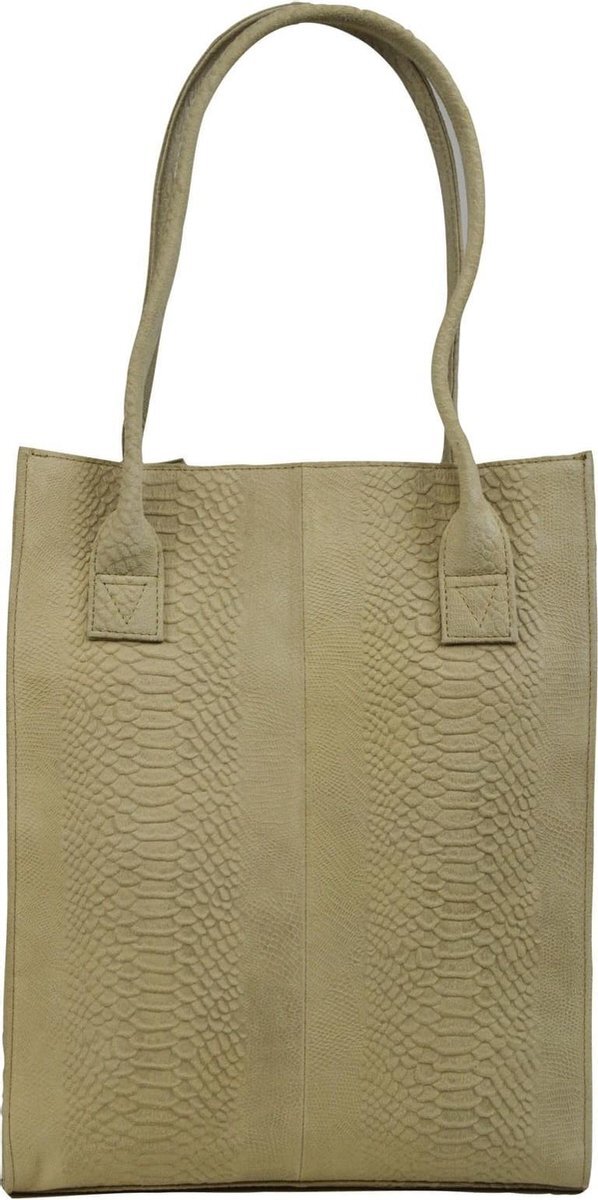 DSTRCT Portland Road Leren Shopper L - Beige