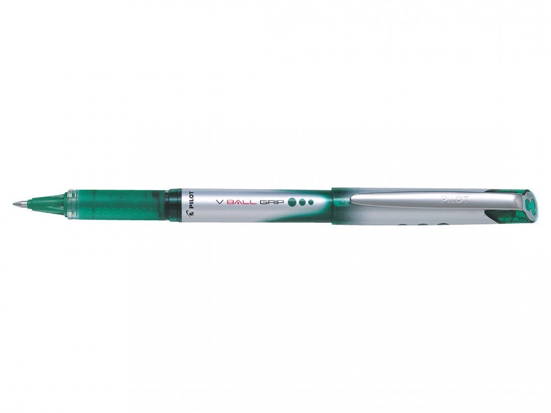 Pilot V-Ball Rollerball Pen 0.7mm - Groen - 12 stuks