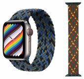 Wigento Apple Nylon horlogeband, vervanging voor Apple Watch Series 9, 8, 7, 41mm / 6, SE, 5, 4, 40mm / 3, 2, 1, 38mm