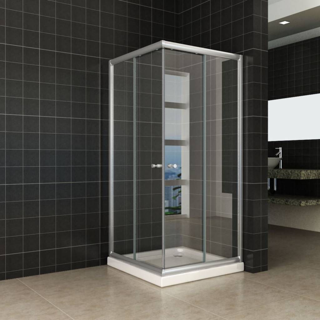 Douchecabine Hoekinstap 90x90x190 cm 5mm Helder Glas