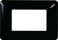 ETTROIT Technologieplaat, compatibel met serie BTICINO Matrix 2-3-4-6 verschillende kleuren (3 modules, zwart), MT83302