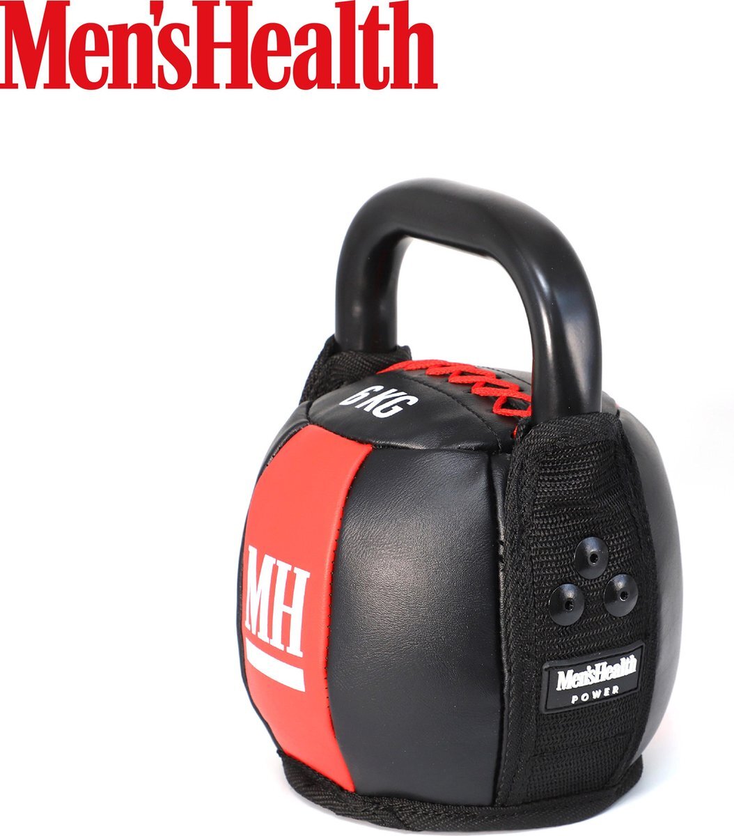 Menshealth Menâ€™s health soft kettlebell, 6kg â€“ perfect voor fullbody cardio- en krachttraining