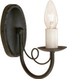 Steady Lighting Landelijke Wandlamp - Metaal - Zwart - E14