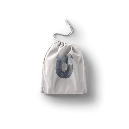 Bonamaison Bedrukte katoenen tas met trekkoord - 20 x 30 cm
