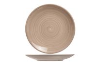 Cosy&Trendy 095040 Bord Rond Keramisch Bruin 22 cm