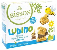 bisson Ludino koekjes met melkchocolade bio 160g
