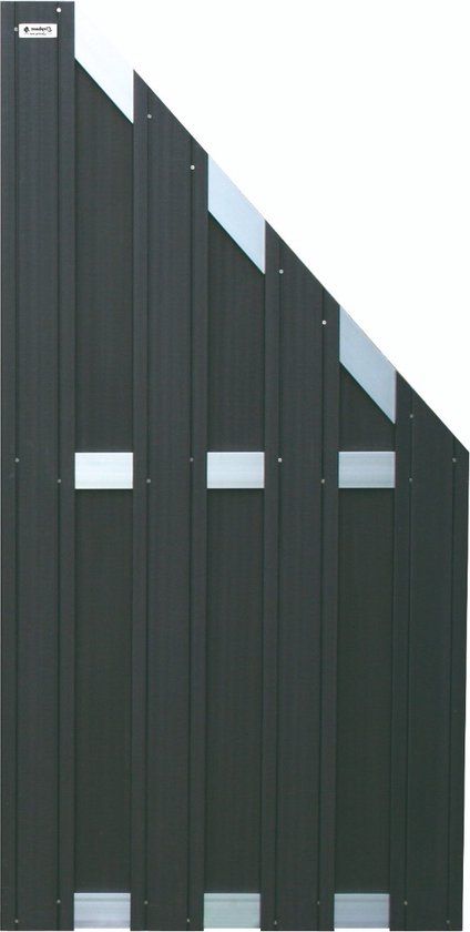 Intergard Tuinscherm schutting composiet zwart 90x180/93cm