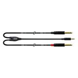 CORDIAL CABLES Y-kabel met bretel, stereo miniack/2 jack mono, lang, 3 m, Essentials mini-jack/jack