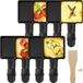Merkloos SolidKeus - Set van 8 Raclette Pannen met Houten Spatels