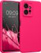kwmobile telefoonhoesje geschikt voor Xiaomi Redmi Note 12 (4G) - TPU backcover met siliconen coating - Smartphone case in neon roze