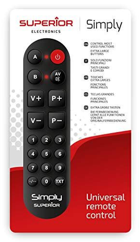 Superior Electronics Simply numeric universele afstandsbediening voor 2 apparaten